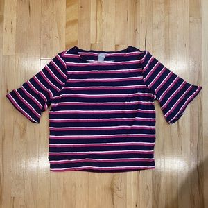 Chico’s Striped Blouse - Size 2 / Large